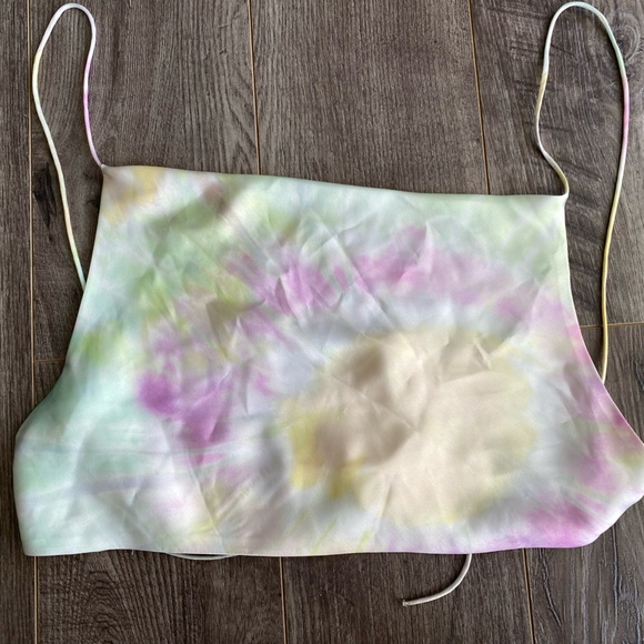Zara cropped backless tie dye tank top - Picture 3 of 6